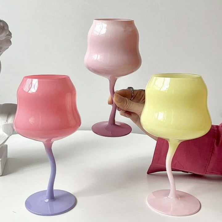 Coral Wine Glasses