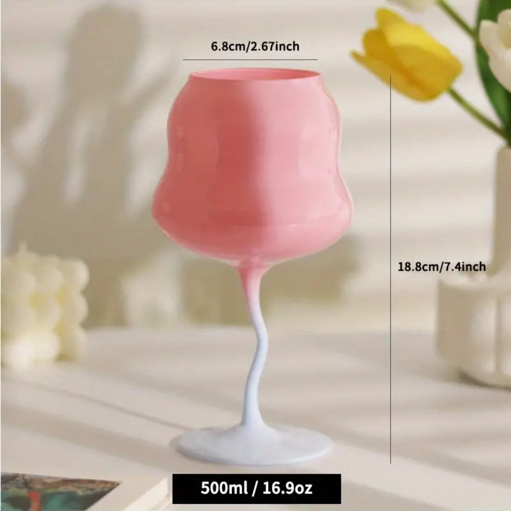 Coral Wine Glasses